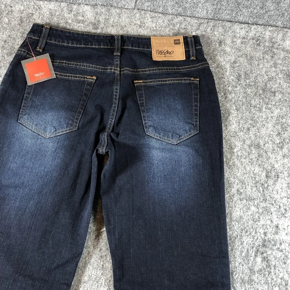 Mossimo Bootcut Jeans Juniors 9 Dark Wash Mid Rise Stretch Denim - Picture 15 of 16